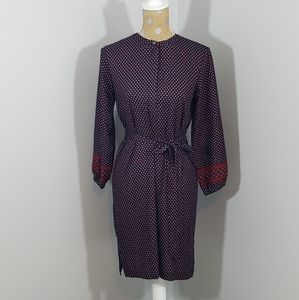 NWT Loft Polka dot tie belt career dress size XS